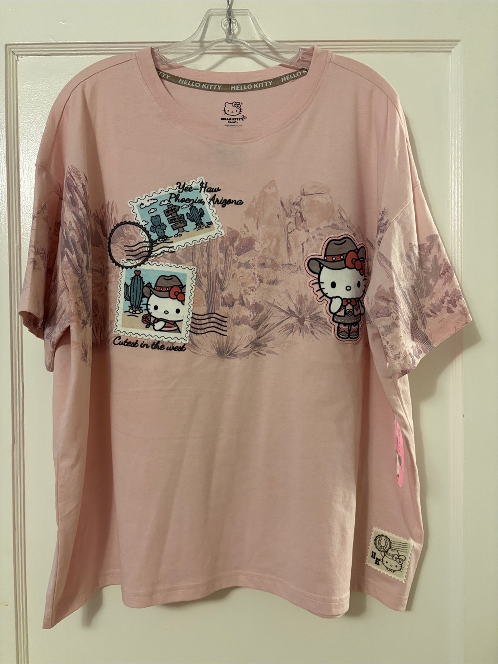 Hello Kitty Graphic Dusty Pink Short Sleeve Tee NWT